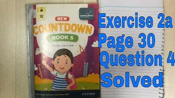 Oxford Countdown book 5 third edition exercise 2a question 4
