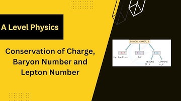 Conservation of Charge, Baryon Number and Lepton Number- A Level Physics