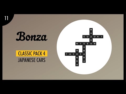 Bonza Word Puzzle | Classic | Pack 4 | Japanese Cars