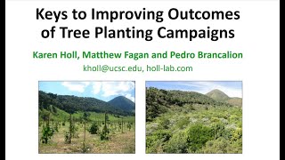 Keys to Improving Outcomes of Tree Planting Campaigns (October 2020)