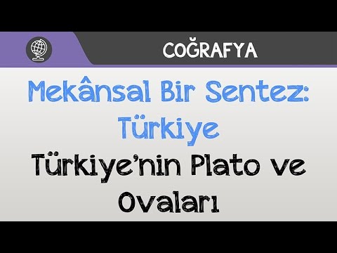 Mekânsal Bir Sentez: Türkiye - Türkiye’nin Plato ve Ovaları