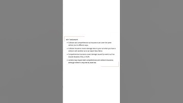 Comprehensive vs  Collision Auto Insurance #shorts