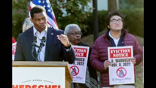 Republican challenger Herschel Walker campaign speech