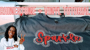 Tutorial voor een shirt met glinsterende strasssteentjes en vinyl | Leonardo Design Studio Stap-v...