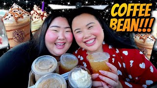 I Tried THE BEST Coffee Bean Drinks Mukbang (First Impression) 먹방 Eating Show + Playing Games!!!