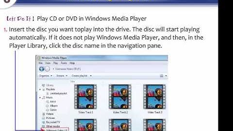 Computer Lesson - Using The Windows Media Player || Knowledge ||