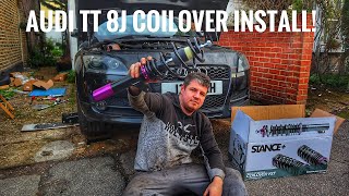 AUDI TT 8J MK2 COILOVER INSTALL & REVIEW! (2L TFSI FWD)