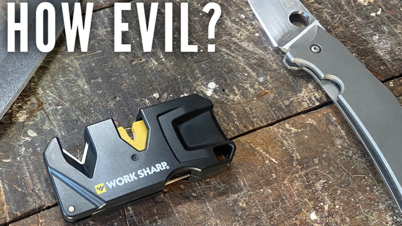 Worksharp EDC Pivot Pull Through Knife Sharpener Carbide & Ceramic Slots  WSEDCPVT