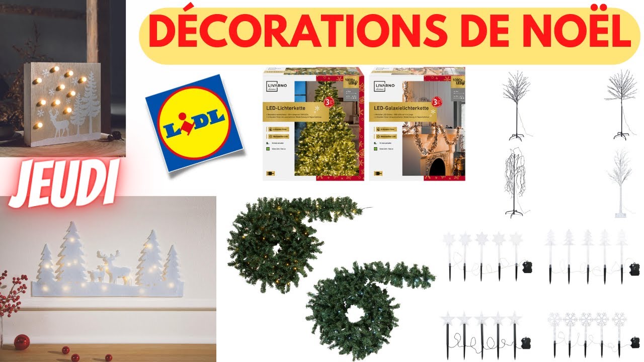 Promo Décoration pour fenêtre avec guirlande lumineuse led chez Lidl