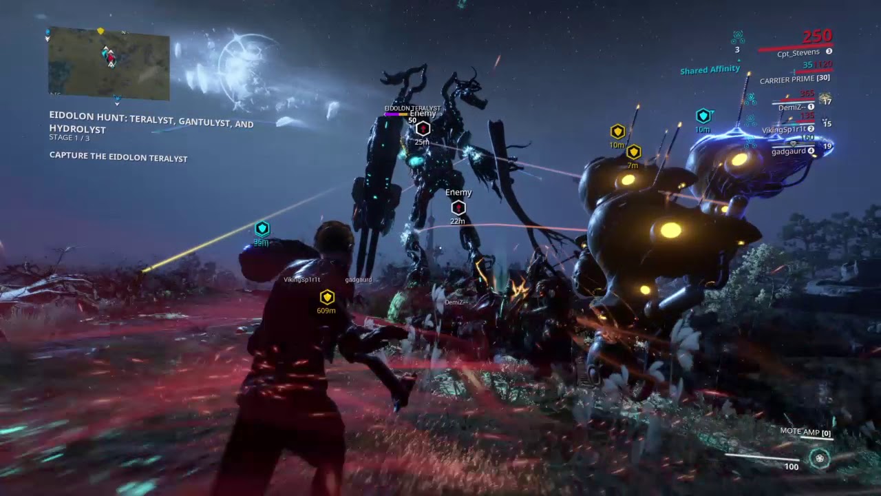 Warframe Eidolon teralyst - YouTube