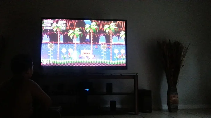 playing sonic mania in the ps4