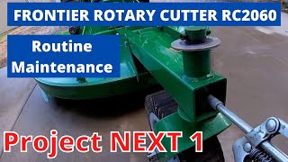 john deere tractors /frontier brush cutter rc2060 / routine maintenance