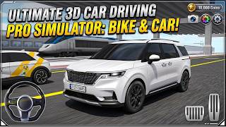Ultimate 3D Car Driving Pro Simulator - Bike & Car Gameplay screenshot 4