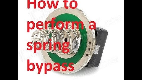 How to perform a spring bypass