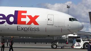 Inside and out tour-Fed Ex cargo plane McDonnell Douglas MD-11 