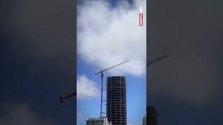 Da 6,2 Büyüklüğündeki Sırasında Bir Vincin Sallandığı Anlar