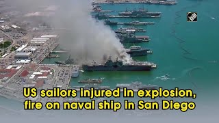 #sandiego #navalship #sailors #california #abcnews san diego (usa),
jul 13 (ani): several us sailors suffered injuries following an
apparent explosion and fi...