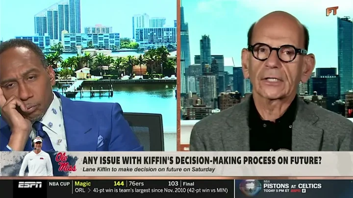 FIRST TAKE | Lane Kiffin to Florida! - Paul Finebaum & Stephen A. HEATED on Ole Miss HC's future