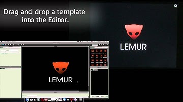 Loading a template with the Lemur Editor.
