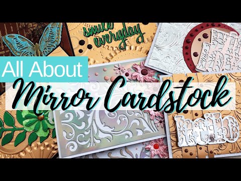 Mirror Cardstock Tips and Tricks & how to mess free glue