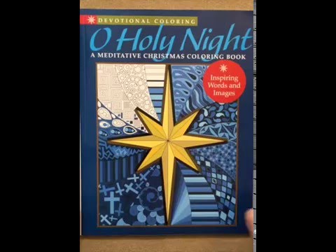 Devotional Coloring: O Holy Night: A Meditative Christmas Coloring Book flip through
