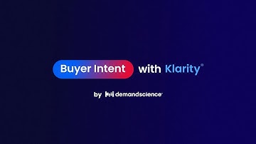 Buyer Intent With Klarity