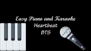 Heartbeat (BTS) - Easy Piano Lesson and Karaoke