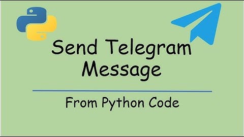 How to send Telegram message from Python | Market Alert |Tradingview
