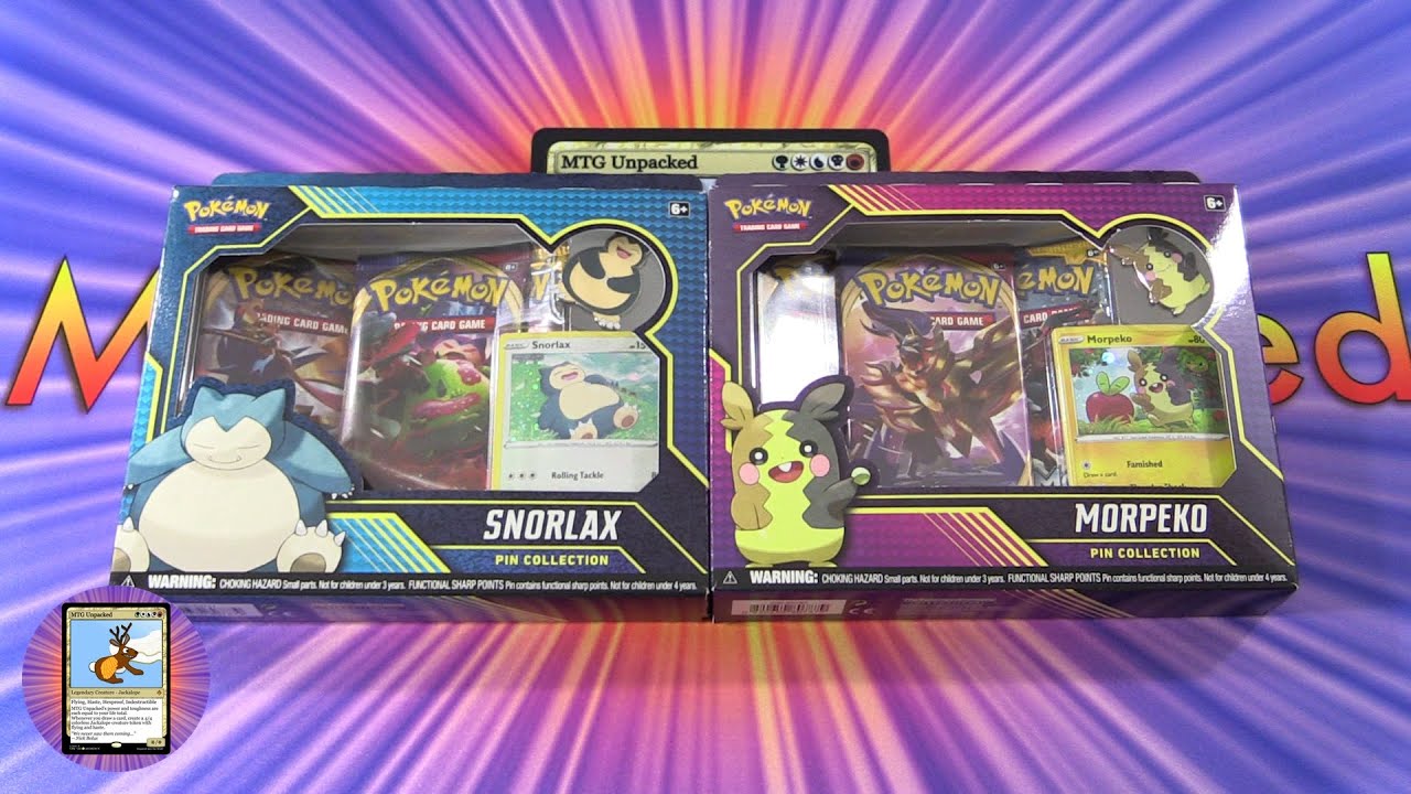 *NEW* Pokemon Snorlax and Morpeko Pin Collection Unboxing *NEW* Pokemon Snorlax and Morpeko Pin Collection Unboxing