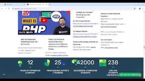 What can do PHP? | PHP training in chenai |  kaashiv review | #kaashivinfotech