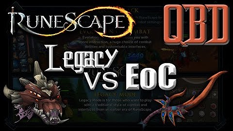 [Legacy vs EoC] RuneScape 3: Queen Black Dragon (Part 1: Melee with Drygores) [HD Comparison]