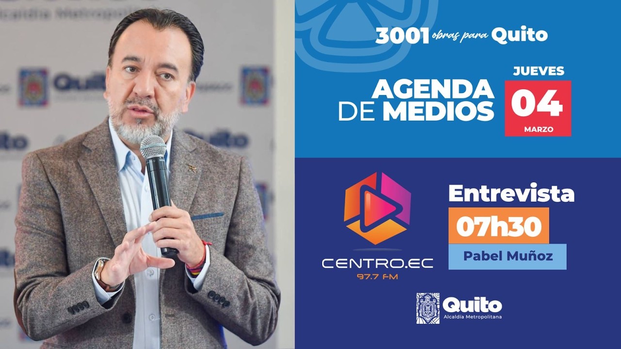 📻 #PabelEnMedios | Entrevista de Pabel Muñoz, alcalde de Quito (@pabelml) en Radio Centro.