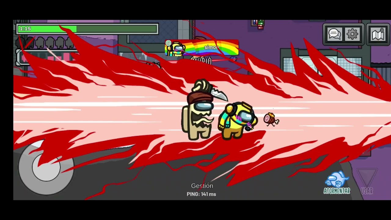 Jugando Among us#amongus (hide seek) 3 partidas