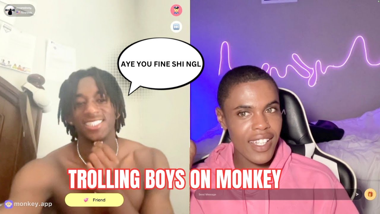 PRETTY GAY BOY TROLLING BOYS | MONKEY APP PART 2