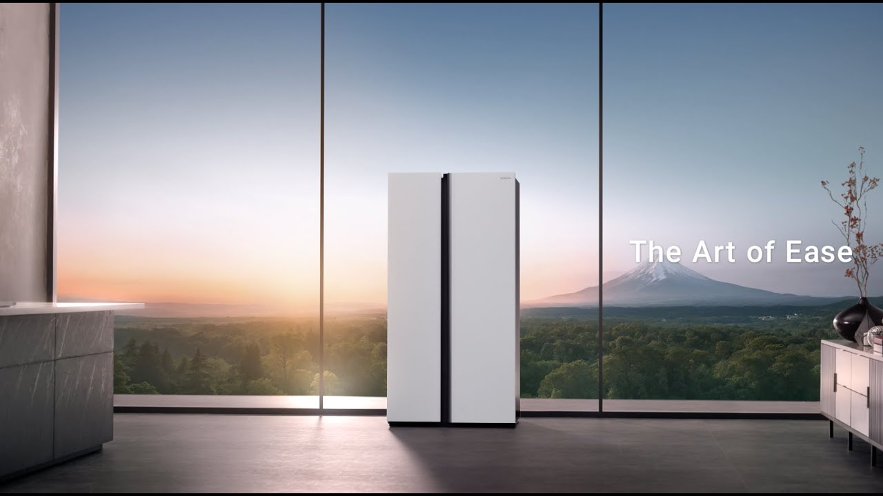 Hitachi Skyline Side by Side Deluxe Refrigerator - YouTube