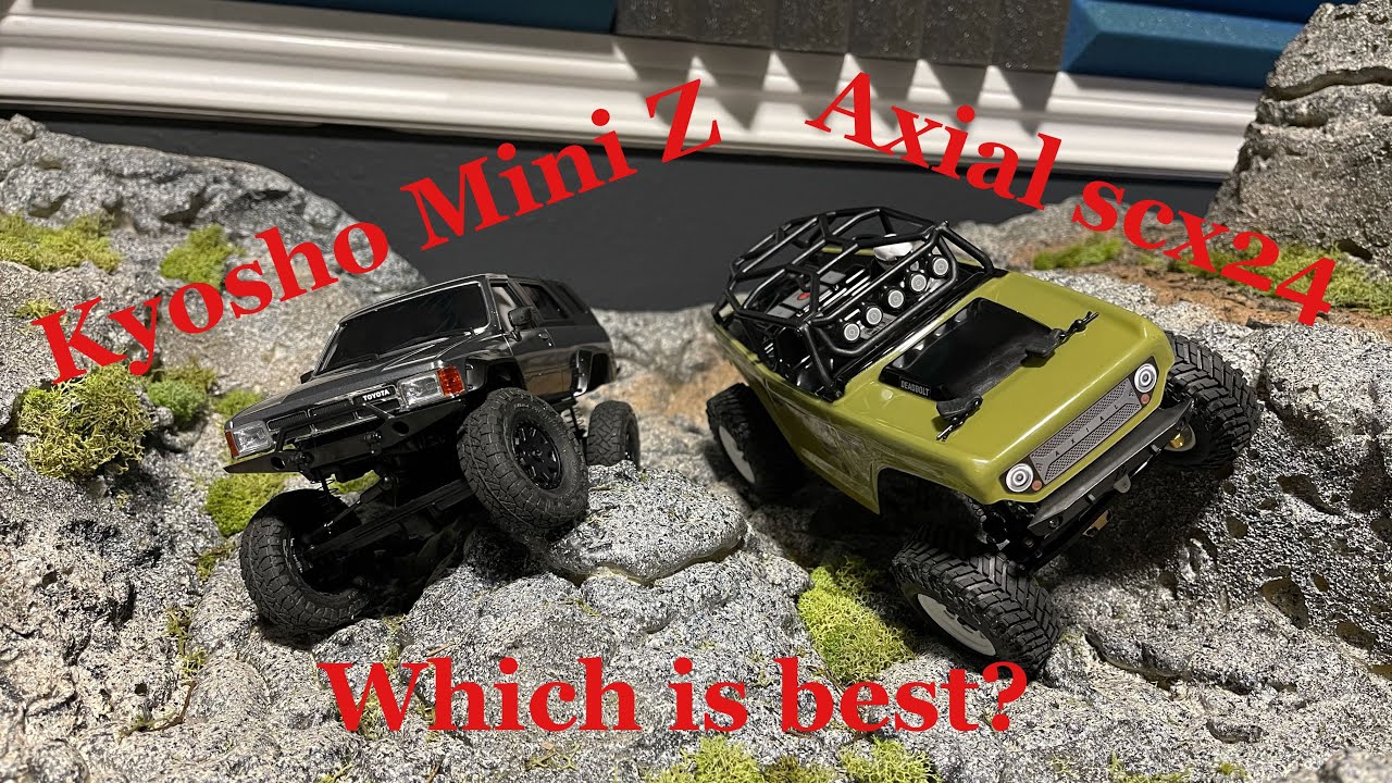 Axial SCX24 vs Kyosho Mini Z 4x4 YouTube