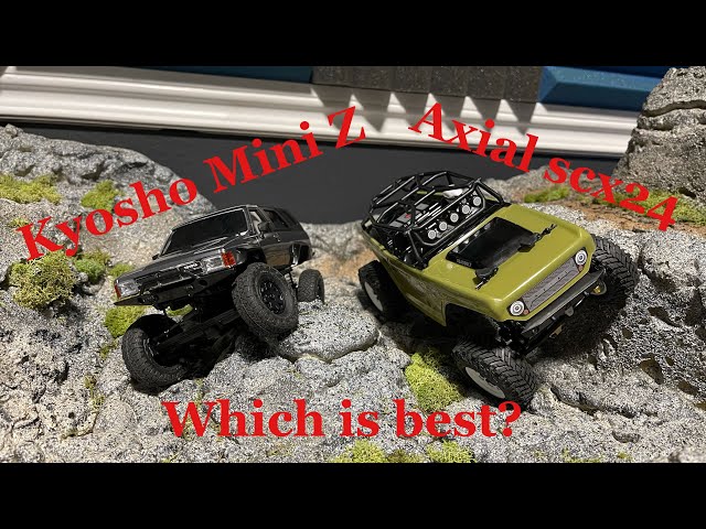 ミニッツ4×4とアキシャルscx24 コース付き Axial SCX24 vs Kyosho Mini Z 4x4 - YouTube