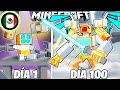 ¡Sobreviví 100 DÍAS como un DIOS TITAN en MINECRAFT HARDCORE!