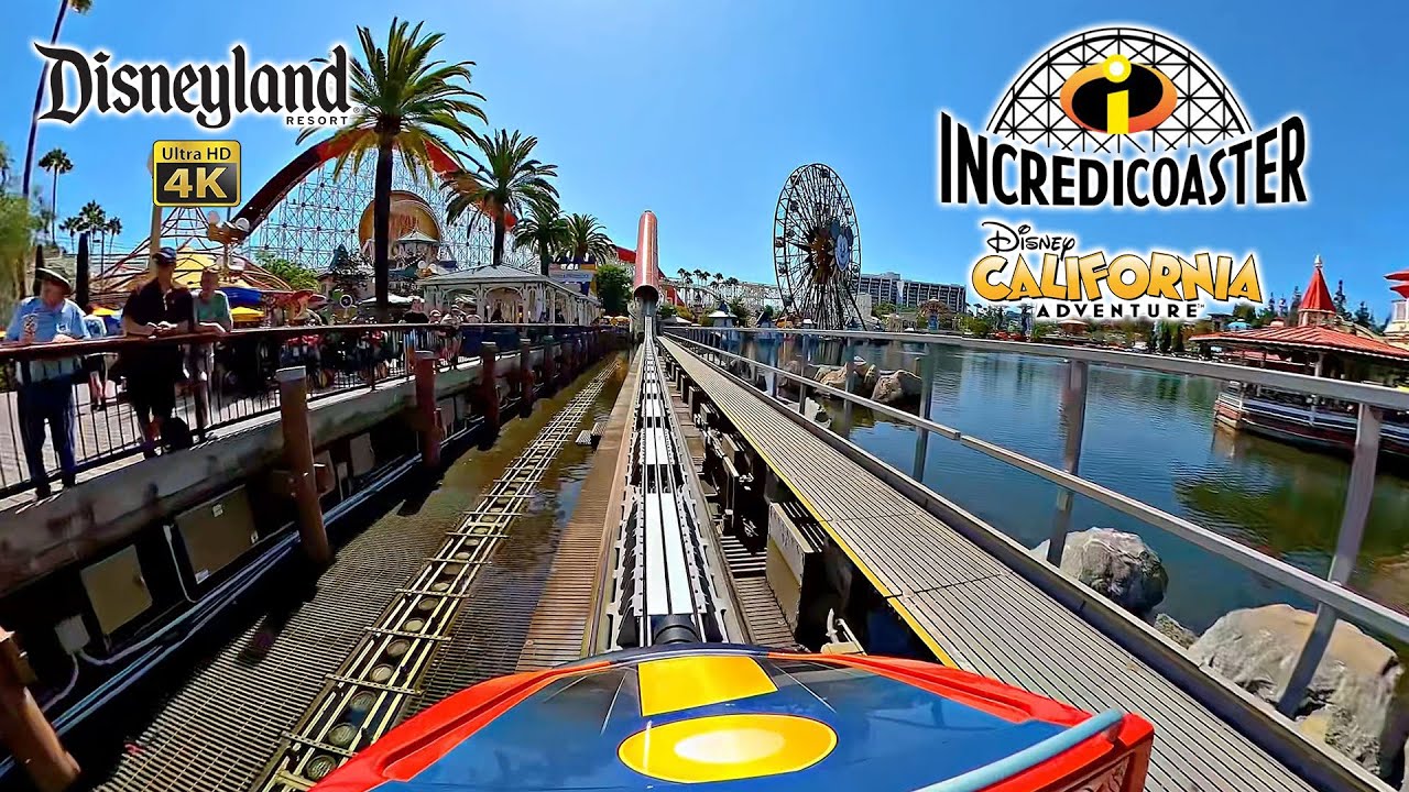 Incredicoaster On Ride Front Seat 4K POV Disney California Adventure Disneyland 2024 08 08
