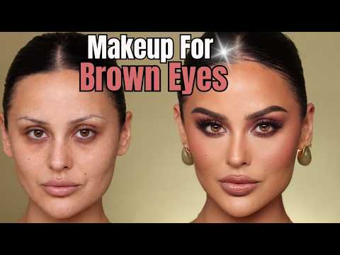 The Best Full Face Makeup For Brown Eyes l Christen Dominique
