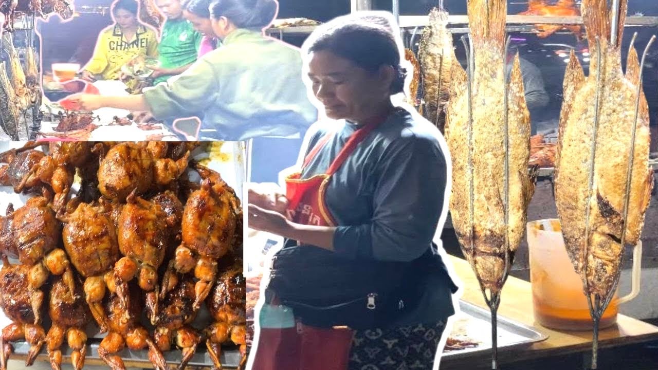 Amazing, Sold Out 200 Frog per day.Cambodian street 🥘 food. 