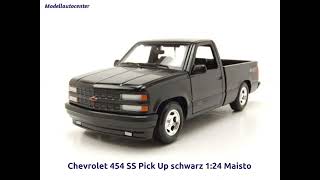 Chevrolet 454 Ss Pick Up 1993 Schwarz Modellauto 124 Maisto
