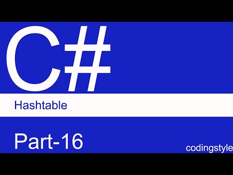 #codingstyle, hashtable in c#, hashtable example in c#.