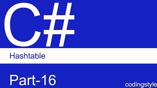 #codingstyle, hashtable in c#, hashtable example in c#. Profile
