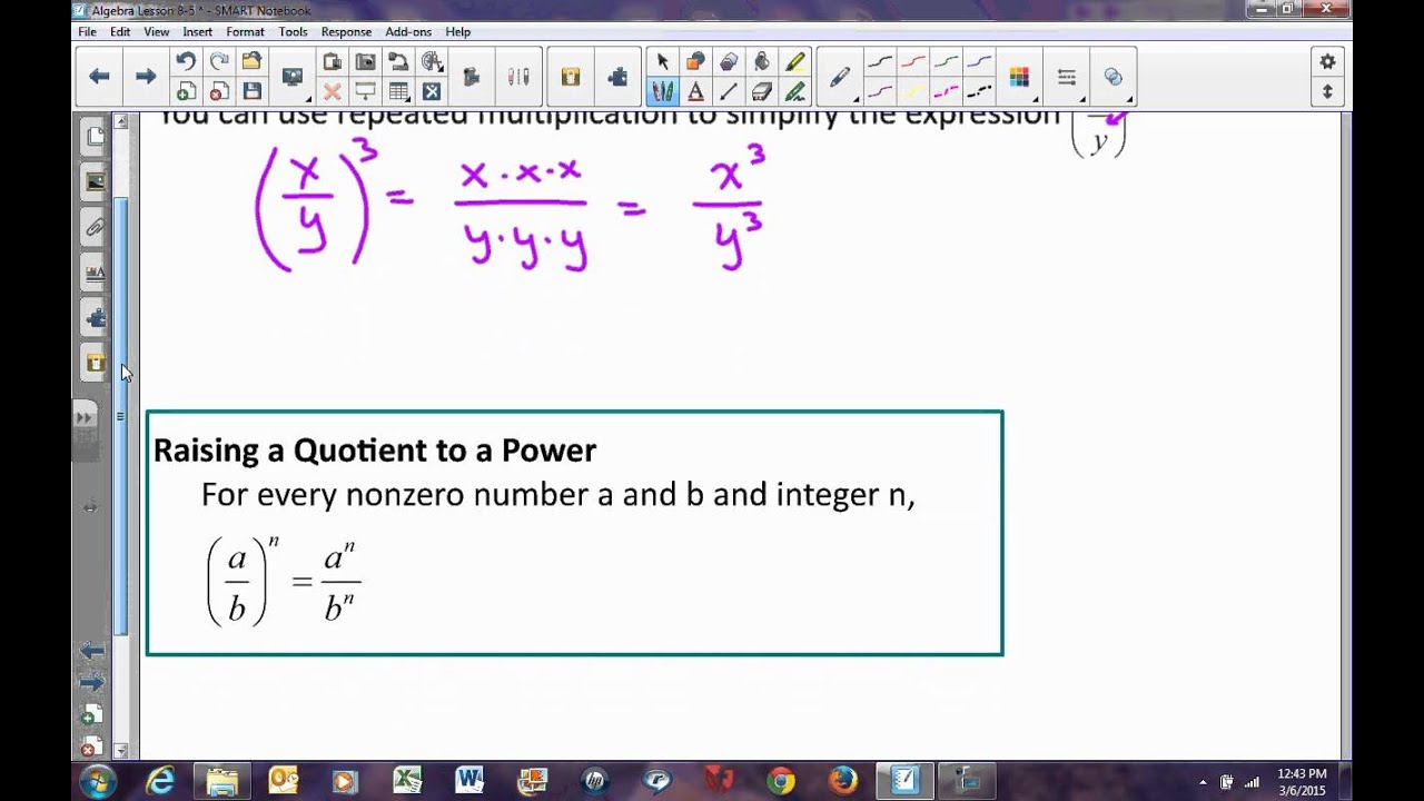 division properties exponents homework help