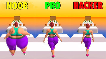 NOOB vs PRO vs HACKER - Fat 2 Fit!