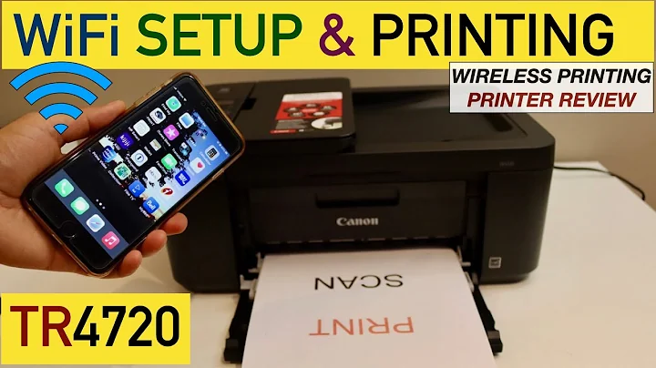 Canon Pixma TR4720 WiFi Setup, Wireless printing Review.