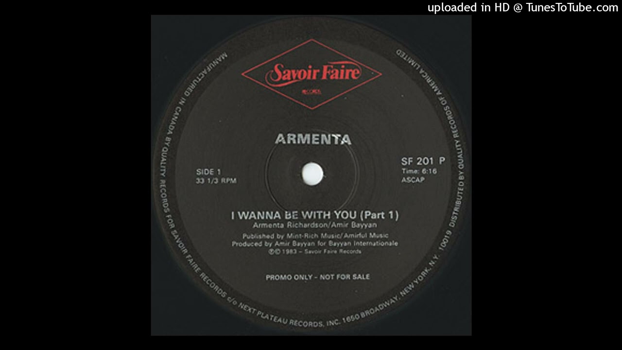 Armenta - I Wanna Be With You Pt. 1 (1983) - YouTube