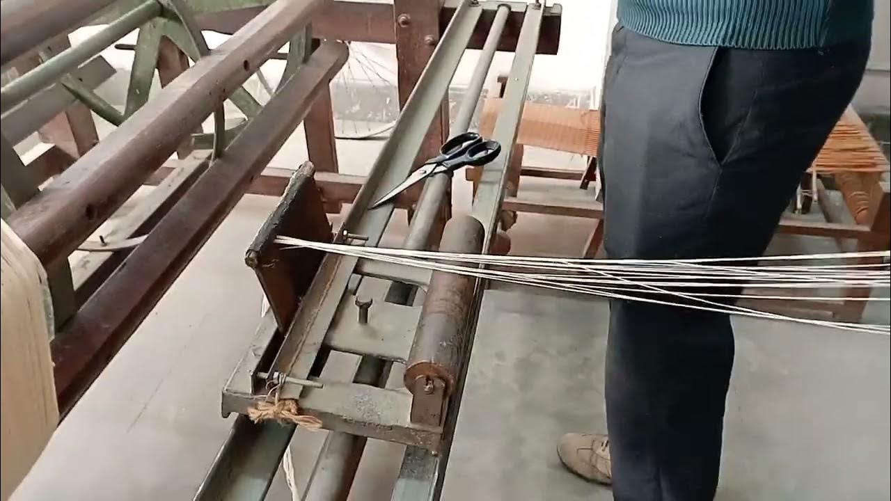 How to warping on sectional warping Drum Handloom Warping