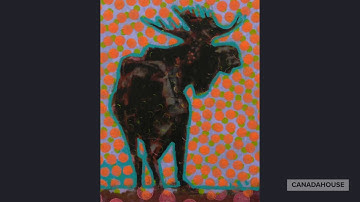 Les Thomas on painting Moose